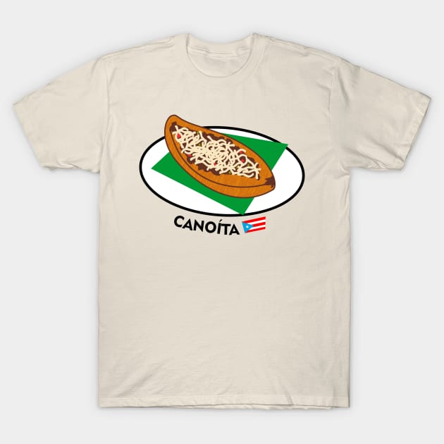 Puerto Rican Food Sweet Plantain Canoe Latino Caribbean T-Shirt by bydarling